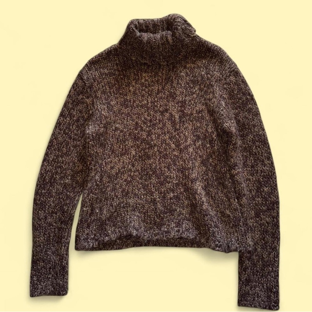 Cozy Brown Turtleneck Sweater